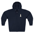 Maine Loves Maine Coast Zip Hoodie in Navy