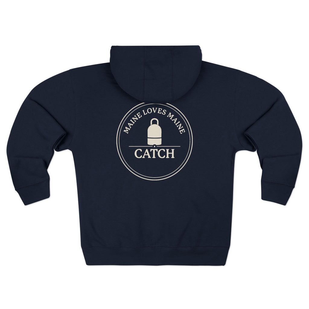 Maine Loves Maine Catch Zip Hoodie
