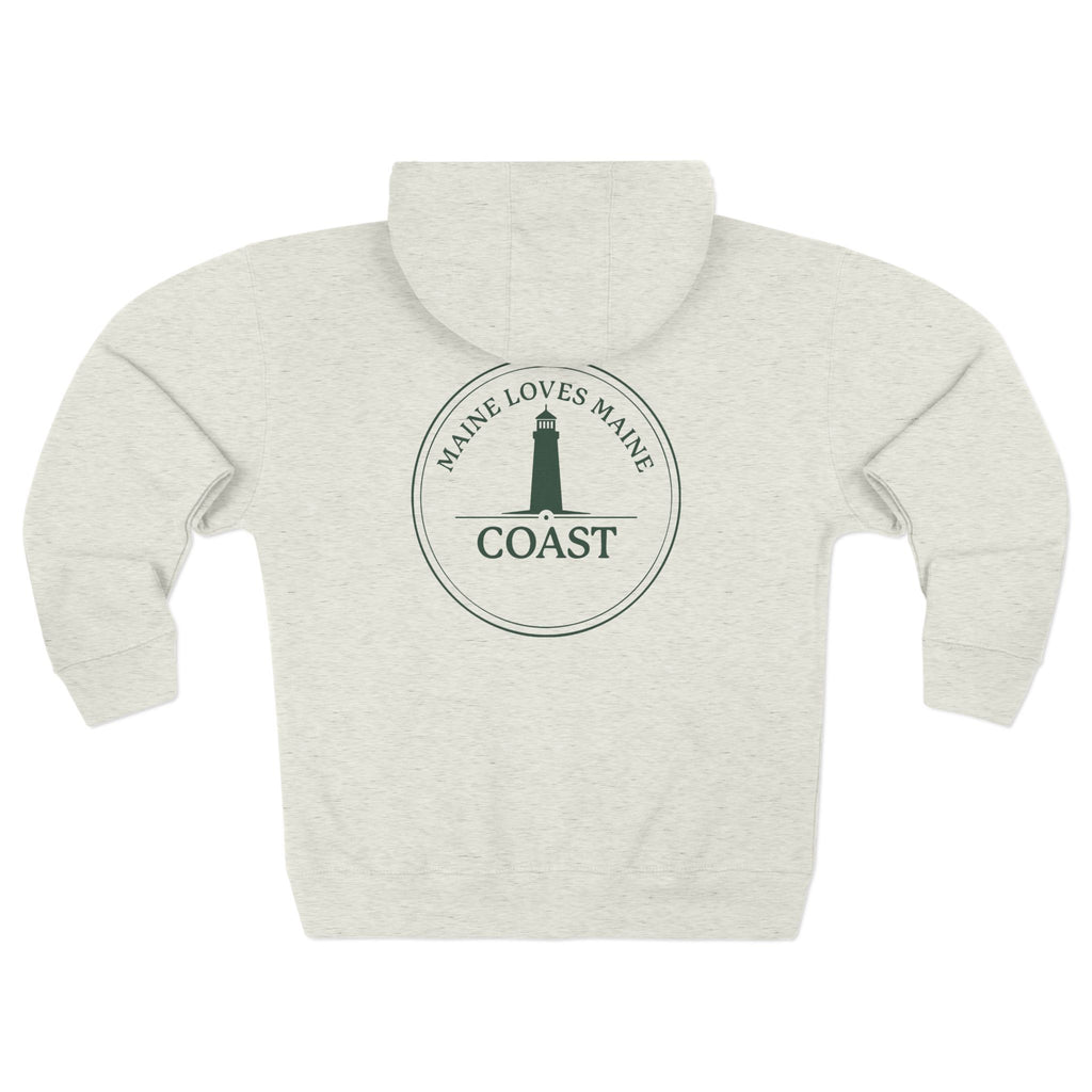 Maine Loves Maine Coast Zip Hoodie