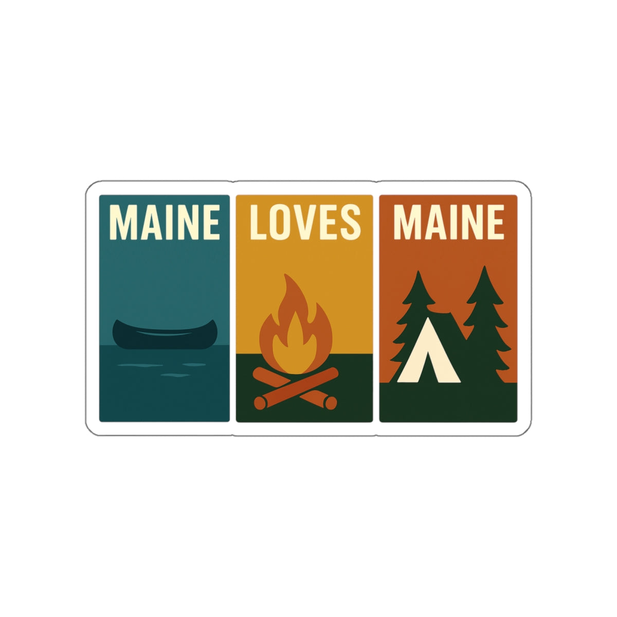 Windowpanes of Camp Sticker