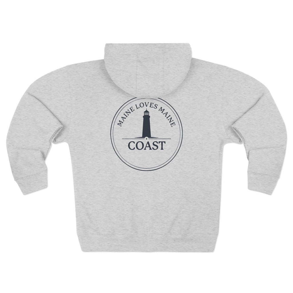 Maine Loves Maine Coast Zip Hoodie