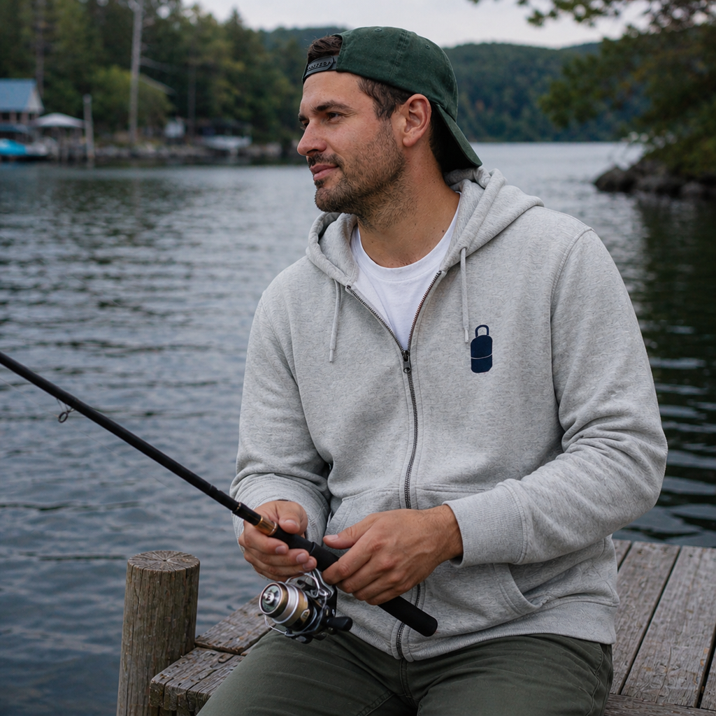 Maine Loves Maine Catch Zip Hoodie