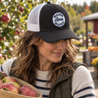 The Pine State Trucker lifestyle photo in Black / White Mesh