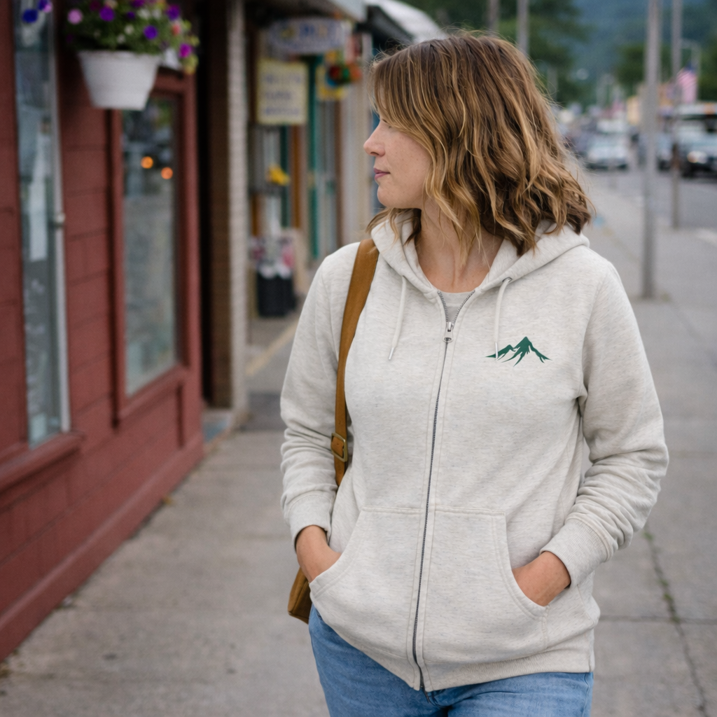 Maine Loves Maine Slopes Zip Hoodie