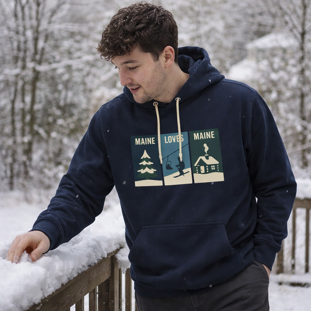 Windowpanes of Winter Hoodie