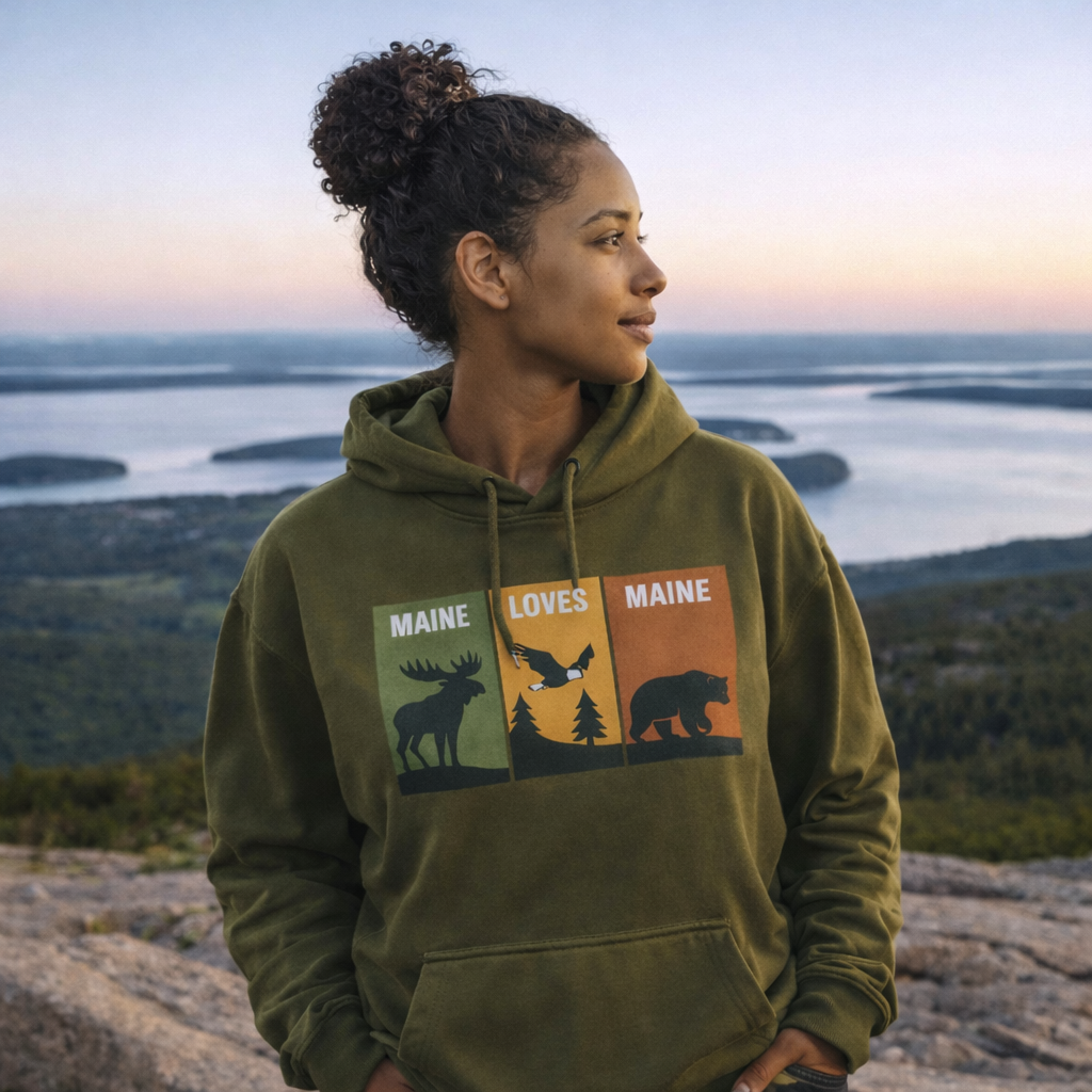 Windowpanes of Wildlife Hoodie