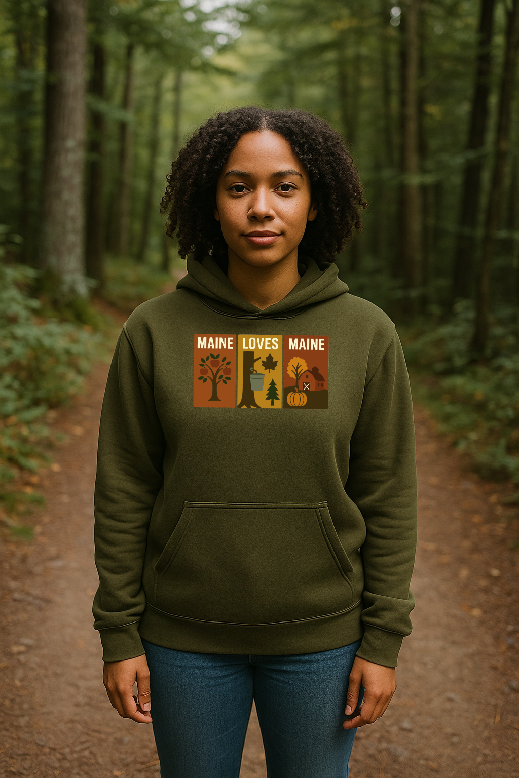 Windowpanes of Autumn Hoodie
