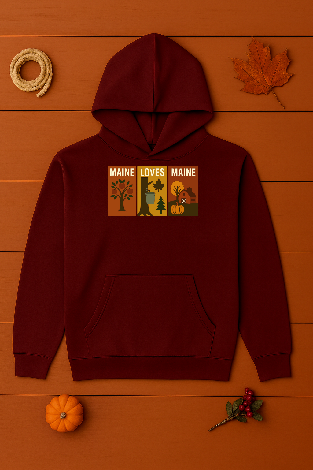 Windowpanes of Autumn Hoodie