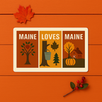 Windowpanes of Autumn Sticker