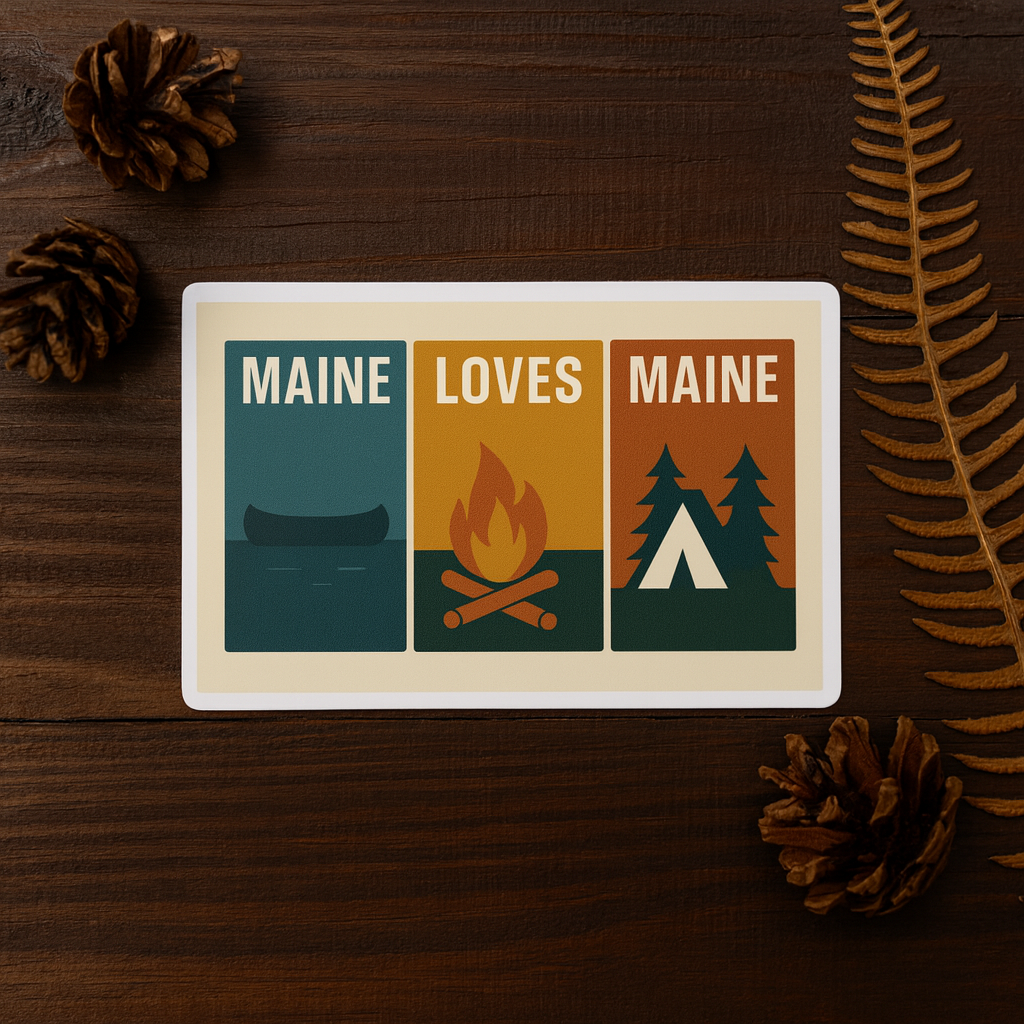 Windowpanes of Camp Sticker