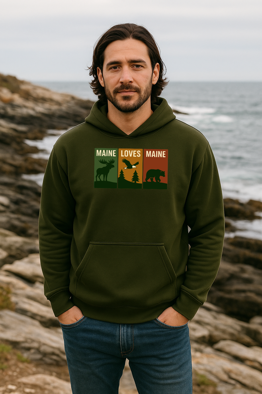 Windowpanes of Wildlife Hoodie