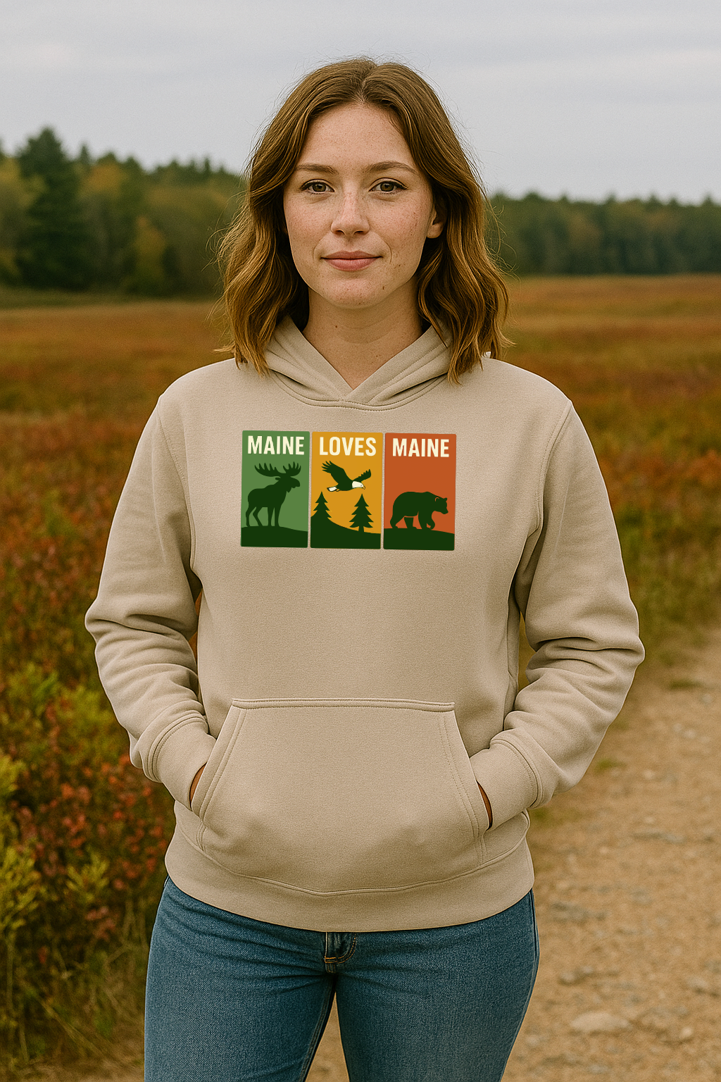 Windowpanes of Wildlife Hoodie