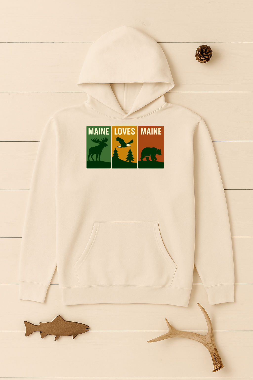 Windowpanes of Wildlife Hoodie