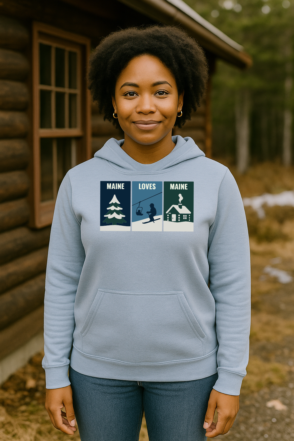 Windowpanes of Winter Hoodie