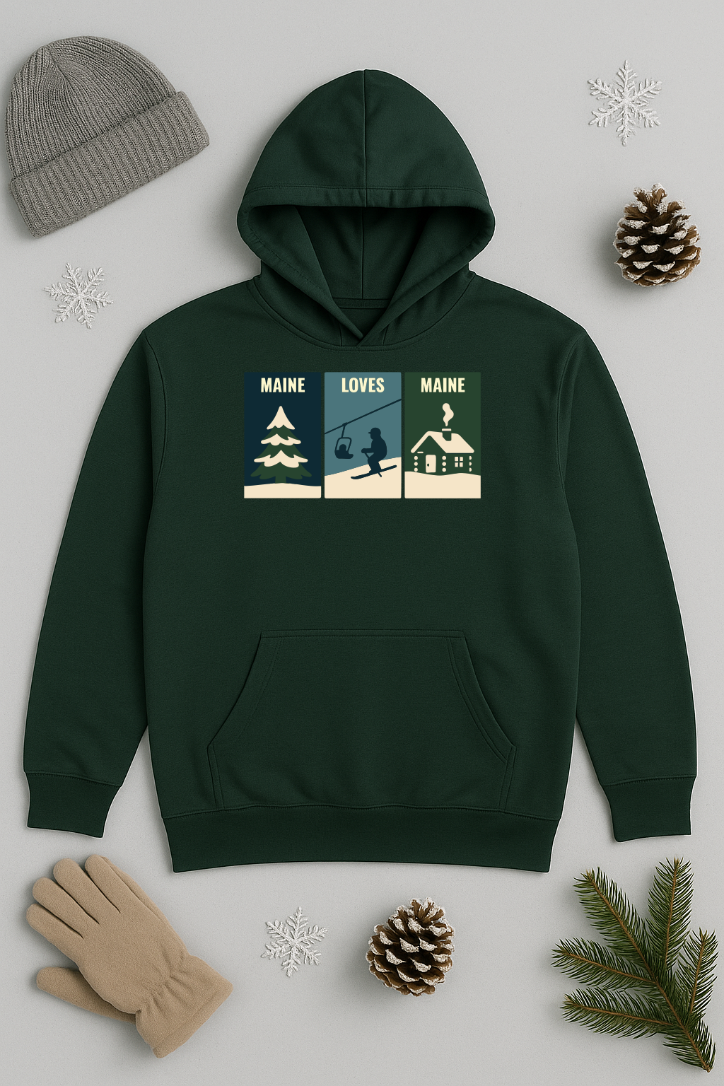 Windowpanes of Winter Hoodie