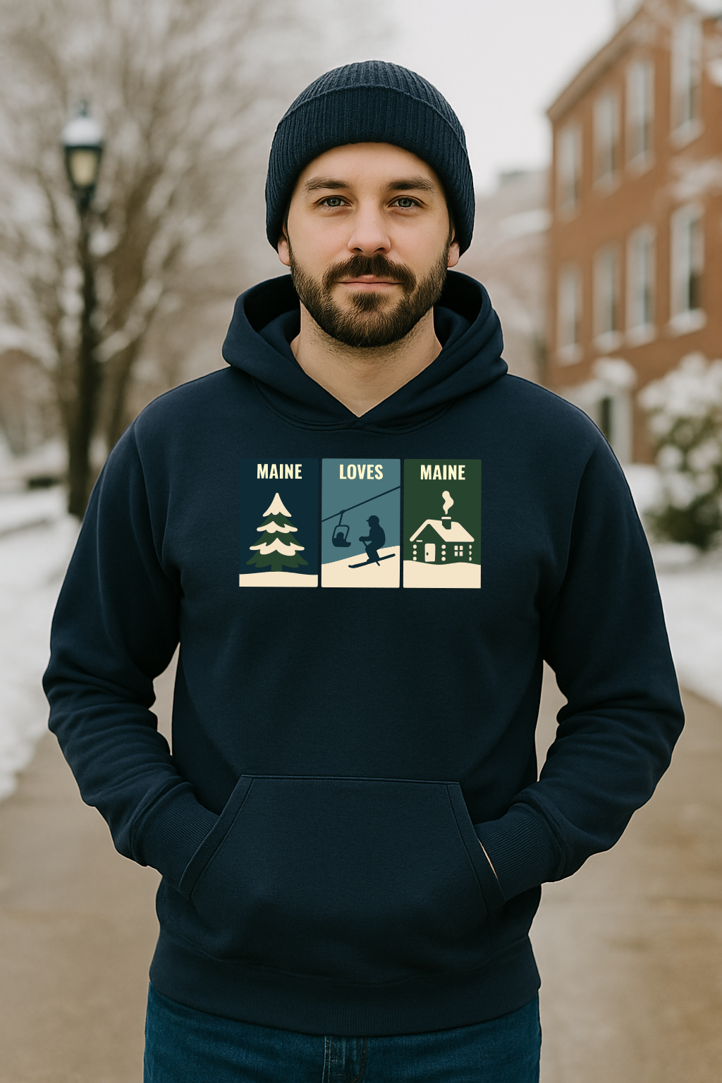 Windowpanes of Winter Hoodie